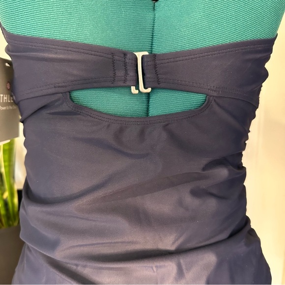 Athleta Tara Halter Tankini NWT 34D/DD Navy - Picture 11 of 14